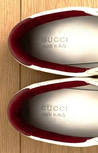 Gucci Mac 80 Pink White Interlocking G low-top Sneakers Leather รูปที่ 7