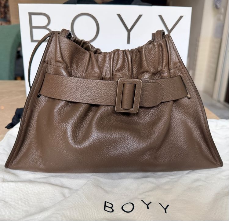 boyy scruntchy satchel hojicha