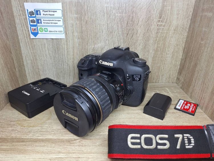 กล้อง DSLR ไม่กันน้ำ Canon EOS 7D 28-135mm USM Lens