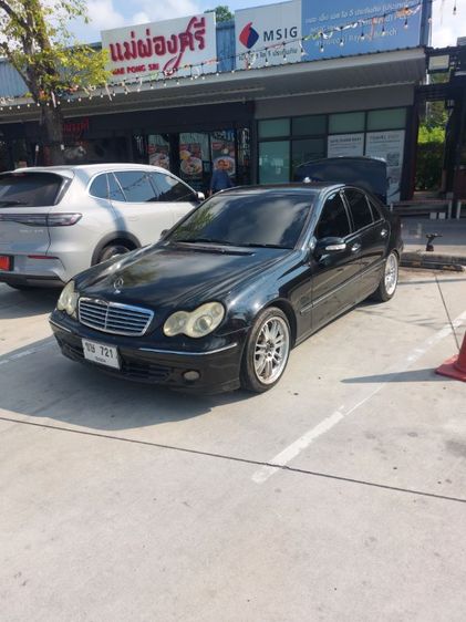 Mercedes-Benz C-Class 2002 C180 Sedan เบนซิน เกียร์อัตโนมัติ ดำ รูปที่ 3