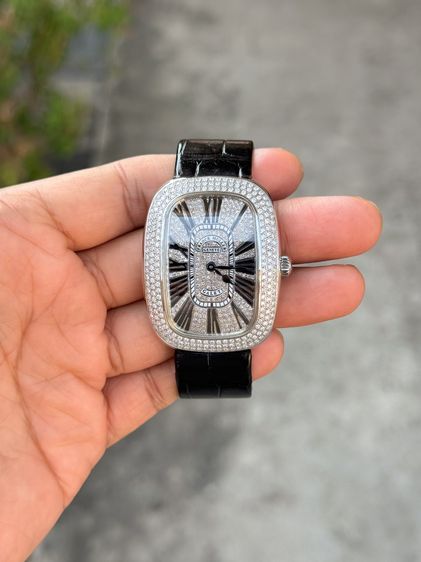 ขาว Franck Muller Galet Full Diamond Boy Size Quartz