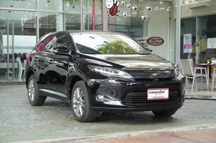 Toyota Harrier 2014 2.5 Hybrid Premium Sedan ไฮบริด ไม่ติดแก๊ส เกียร์อัตโนมัติ ดำ
