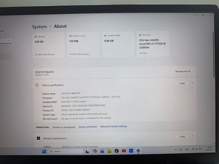 Dell Inspiron 15 3511