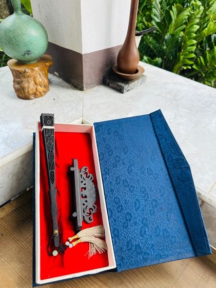 Antique พัดจีน ไม้จันทร์หอม รูปที่ 2