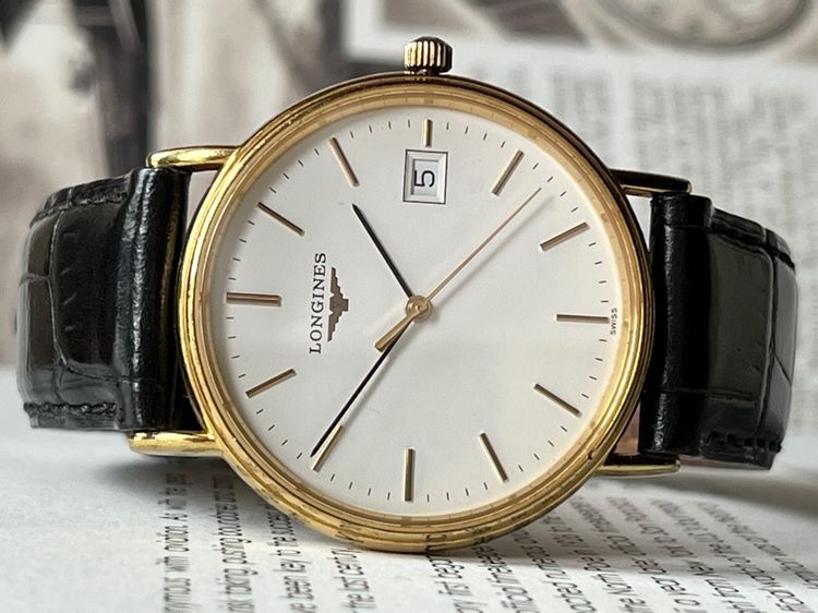 Longines Presence 18k Gold PVD Quartz