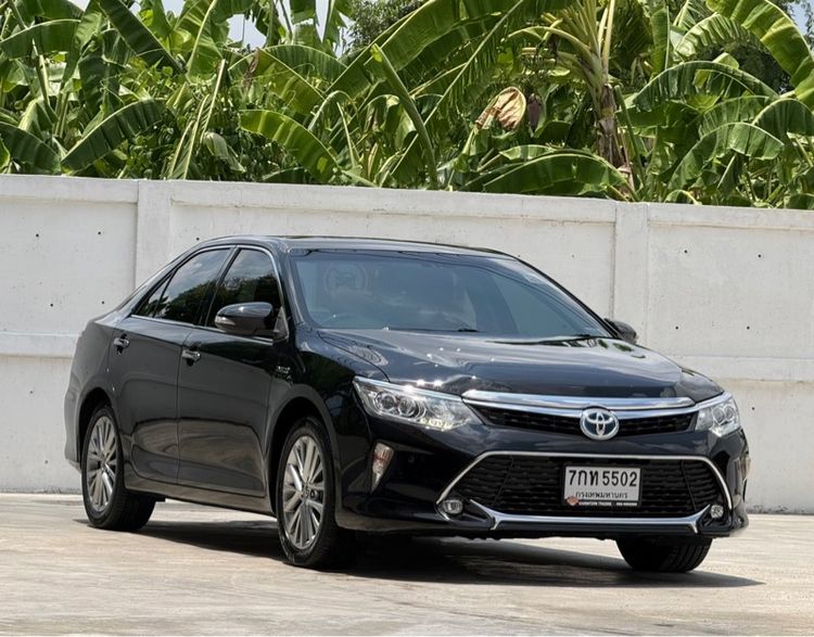 Toyota Camry 2018 2.5 HV Premium Sedan ไฮบริด ไม่ติดแก๊ส เกียร์อัตโนมัติ ดำ