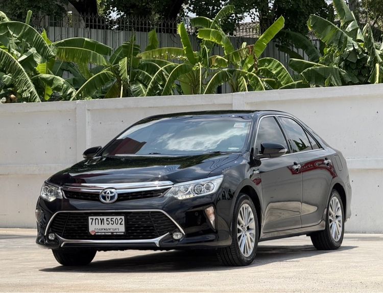Toyota Camry 2018 2.5 HV Premium Sedan ไฮบริด ไม่ติดแก๊ส เกียร์อัตโนมัติ ดำ รูปที่ 3