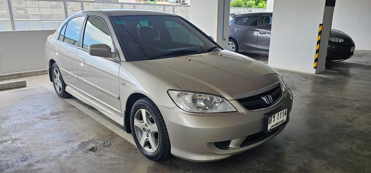 Honda Civic 2005 1.7 VTi Sedan เบนซิน ไม่ติดแก๊ส เกียร์อัตโนมัติ บรอนซ์ทอง รูปที่ 4