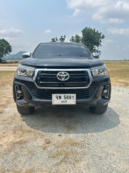Toyota Hilux Revo 2018 2.4 Prerunner E Plus Pickup ดีเซล ไม่ติดแก๊ส เกียร์ธรรมดา ดำ รูปที่ 4
