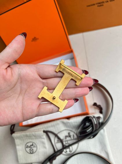 เข็มขัดHermes size 115 stamp w Y24 รูปที่ 6