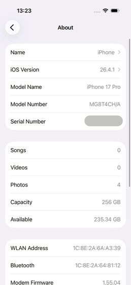 iPhone 17 Pro 256 GB  รหัสสินค้า PH329 รูปที่ 8