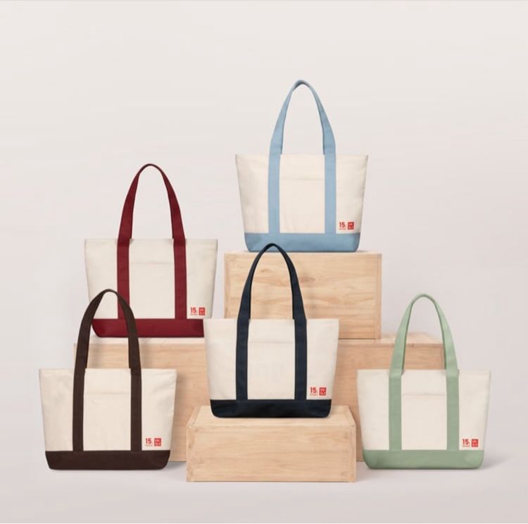 ไม่ระบุ Uniqlo canvas tote bag (Red)