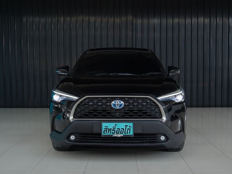 Toyota Corolla Cross 2021 1.8 Hybrid Premium Utility-car ไฮบริด ไม่ติดแก๊ส เกียร์อัตโนมัติ ดำ รูปที่ 2