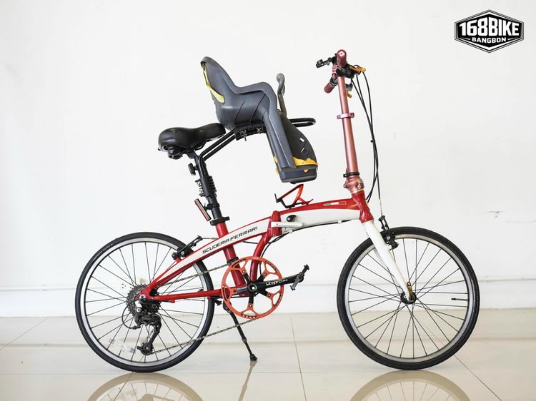 	 🚴‍♂️🔥 Scuderia Ferrari Folding Bike 20" รถพับแต่งพร้อมเบาะเด็ก สวยไม่เหมือนใคร 🚴‍♂️🔥 รูปที่ 2