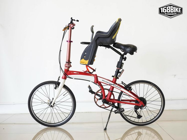 	 🚴‍♂️🔥 Scuderia Ferrari Folding Bike 20" รถพับแต่งพร้อมเบาะเด็ก สวยไม่เหมือนใคร 🚴‍♂️🔥 รูปที่ 3