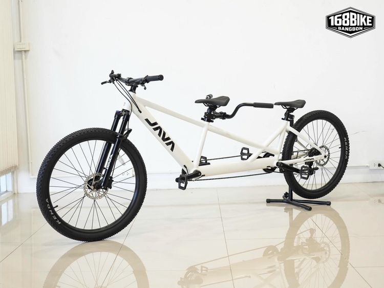 🚴🔥 JAVA Tandem Mountain Bike 2 ที่นั่ง สีขาว สภาพสวย พร้อมลุยทุกเส้นทาง 🚴🔥  