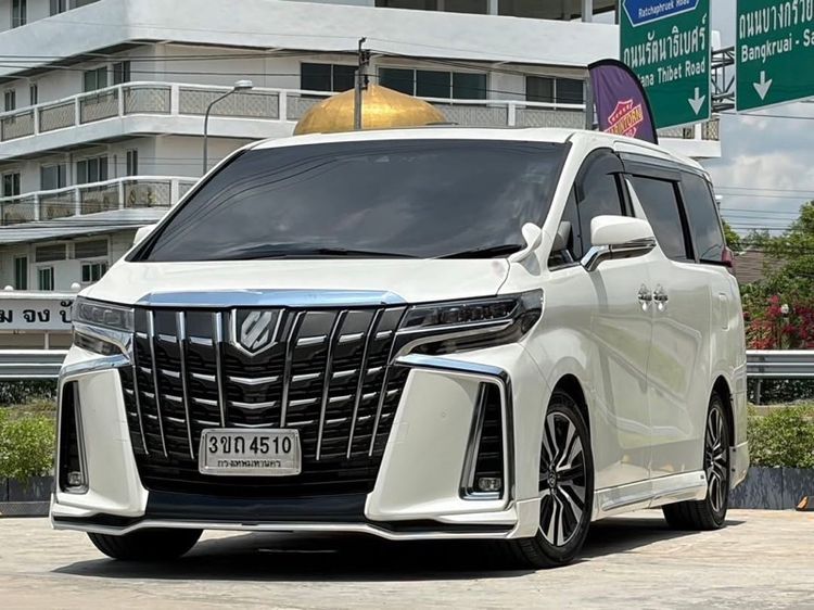 Toyota Alphard 2019 2.5 S C-Package Van เบนซิน ไม่ติดแก๊ส เกียร์อัตโนมัติ ขาว รูปที่ 3