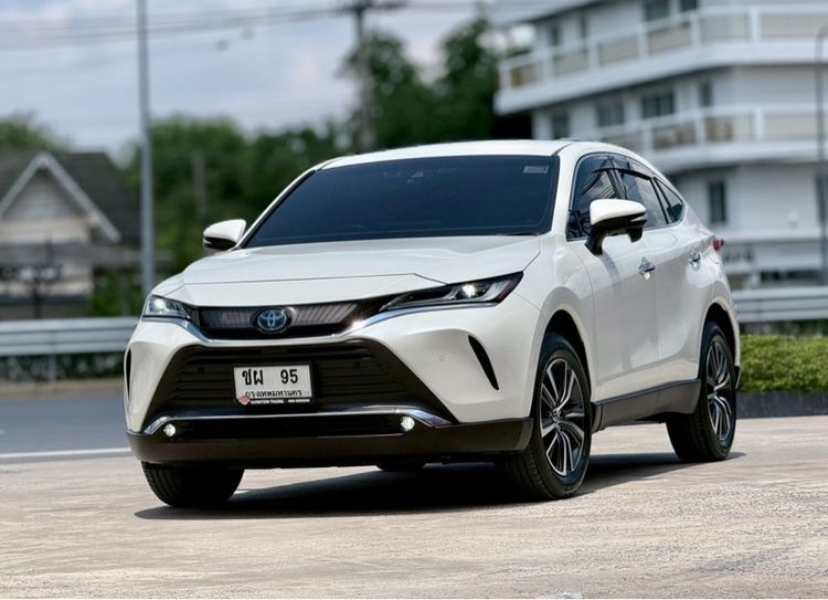 Toyota Harrier 2021 2.5 Hybrid Premium Utility-car ไฮบริด ไม่ติดแก๊ส เกียร์อัตโนมัติ ขาว รูปที่ 3