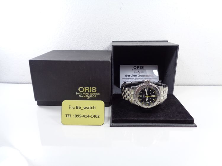 รุ่นสะสม ORIS Big Crown Diver Date หน้าดำ เข็มเหลือง 39 มิล. รูปที่ 11