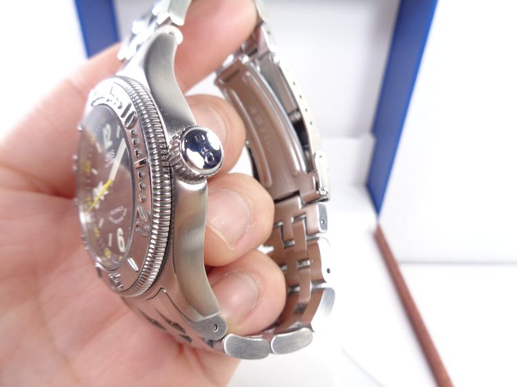 รุ่นสะสม ORIS Big Crown Diver Date หน้าดำ เข็มเหลือง 39 มิล. รูปที่ 9