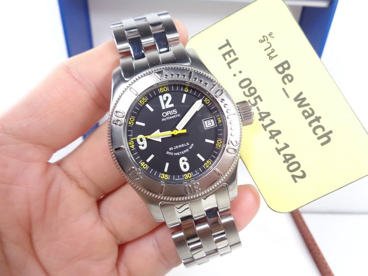 รุ่นสะสม ORIS Big Crown Diver Date หน้าดำ เข็มเหลือง 39 มิล. รูปที่ 16