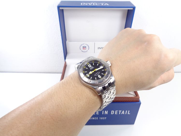 รุ่นสะสม ORIS Big Crown Diver Date หน้าดำ เข็มเหลือง 39 มิล. รูปที่ 14