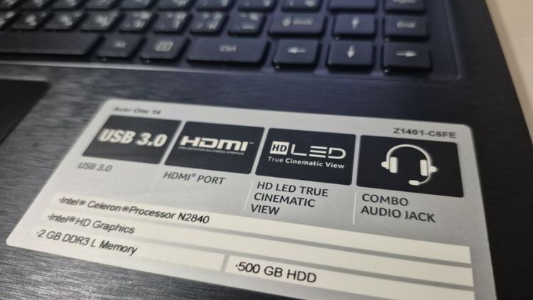 Acer notebook มือสอง รูปที่ 12