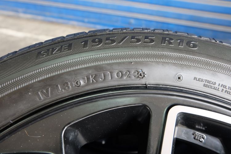 👉  Yaris Cross 16 นิ้ว 4รู100  + ยาง  Bridgestone  195 55R16  ยางปีปี23 + ปี24 อย่างละคู่  รูปที่ 3