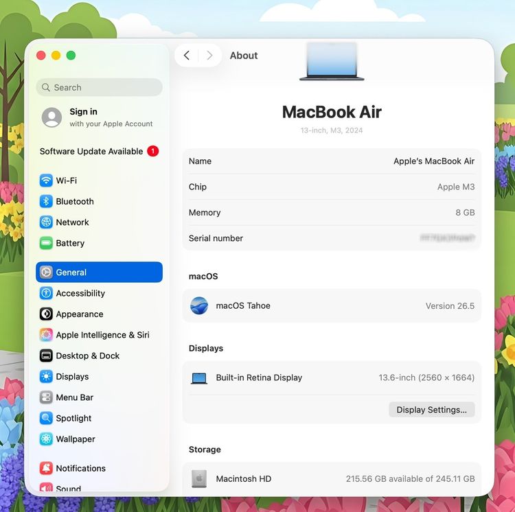 MacBook Air 13-inch M3 2024 Ram8GB SSD256GB Midnight รูปที่ 13