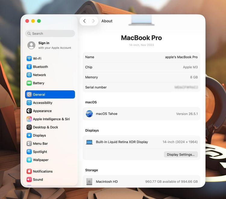 MacBook Pro 14-inch M3 2023 Ram8GB SSD1TB Sapace Gray รูปที่ 12