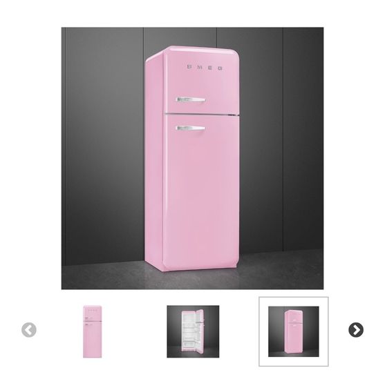 ตู้เย็น SMEG 50's retro 2 ประตู FAB30RPK5 สีชมพูพาสเทล  รูปที่ 5