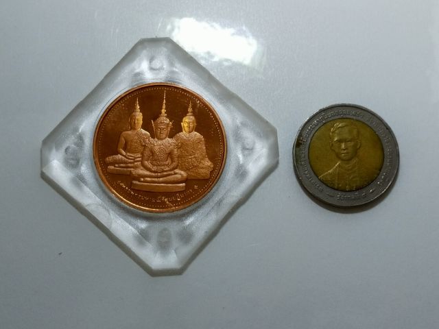 เหรียญพsะแก้ว 3 ฤดู ทองแดง บล๊อคนอก 