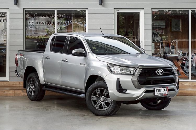Toyota Hilux Revo 2021 Double Cab 2.4 Entry Prerunner Pickup ดีเซล ไม่ติดแก๊ส เกียร์อัตโนมัติ เทา รูปที่ 3