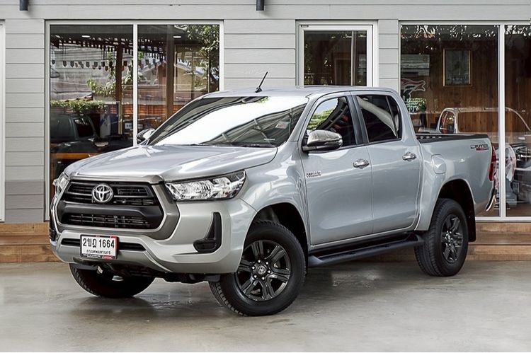 Toyota Hilux Revo 2021 Double Cab 2.4 Entry Prerunner Pickup ดีเซล ไม่ติดแก๊ส เกียร์อัตโนมัติ เทา