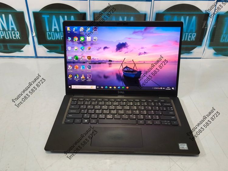 โน๊ตบุคทำงานมือสอง DELL Intel Core I7-10610U Ram16GB SSD120GB รูปที่ 2