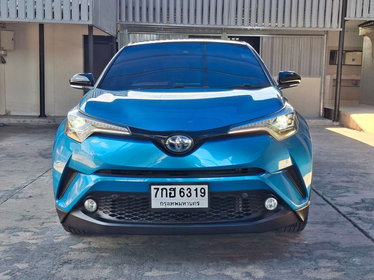 Toyota C-HR 2018 1.8 Hybrid Hi Utility-car ไฮบริด ไม่ติดแก๊ส เกียร์อัตโนมัติ น้ำเงิน รูปที่ 2