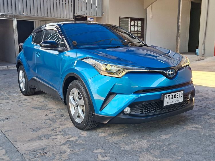 Toyota C-HR 2018 1.8 Hybrid Hi Utility-car ไฮบริด ไม่ติดแก๊ส เกียร์อัตโนมัติ น้ำเงิน รูปที่ 3