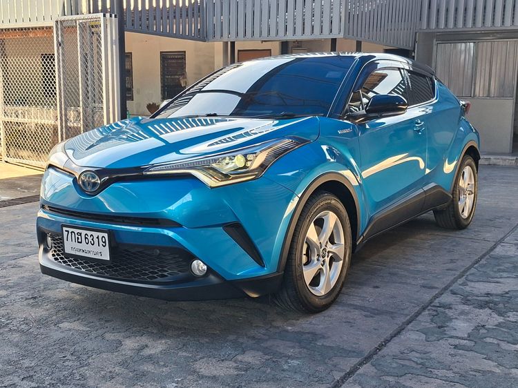 Toyota C-HR 2018 1.8 Hybrid Hi Utility-car ไฮบริด ไม่ติดแก๊ส เกียร์อัตโนมัติ น้ำเงิน