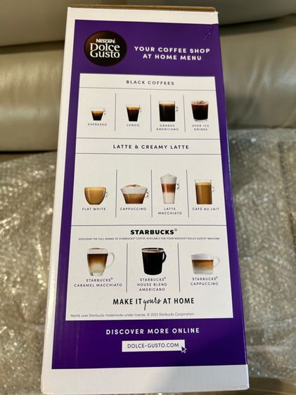 ของใหม่ เครื่องชงกาแฟ Capsule ยี่ห้อ Nescafe Dolce Gusto รุ่นTop Genio S Touch EP440E66 เครื่องชงกาแฟ Cup ใหญ่  รูปที่ 5