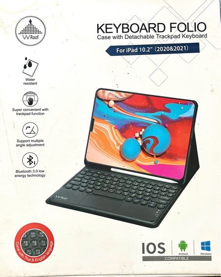 อื่นๆ คีย์บอร์ดขนาดเล็ก Wroof Keyboard Folio Case with Detachable Trackpad Keyboard