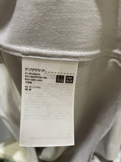 เสื้อเชิ้ตแขนสั้น แบรนด์ Uniqlo มือสอง รูปที่ 4