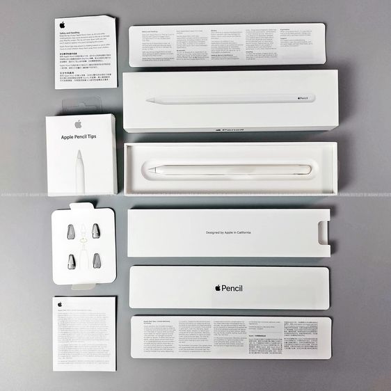 ปากกา Apple Pencil 2 แท้ พร้อมหัวปากกา Apple แท้ 3 ชิ้น อุปกรณ์ครบกล่อง สภาพดี ใช้งานปกติ หายาก ราคาพิเศษ