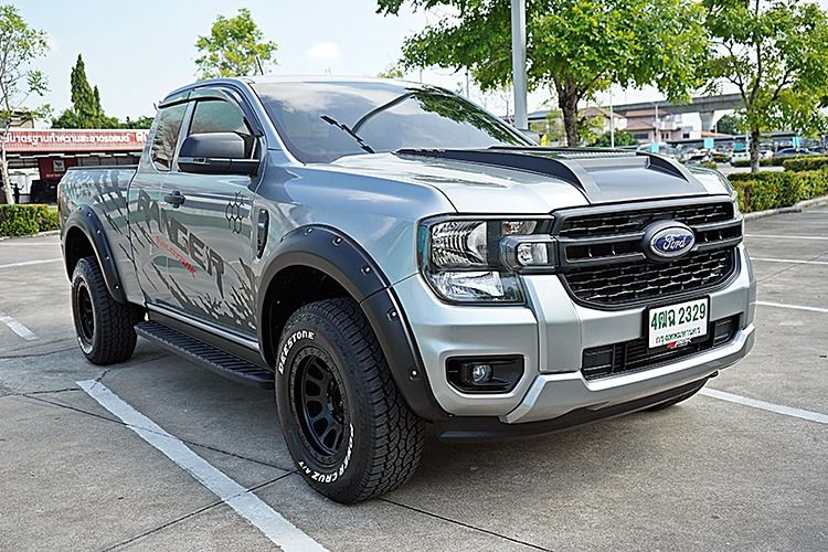 Ford Ranger 2023 2.0 Hi-Rider XL+ Pickup ดีเซล ไม่ติดแก๊ส เกียร์ธรรมดา เทา รูปที่ 3