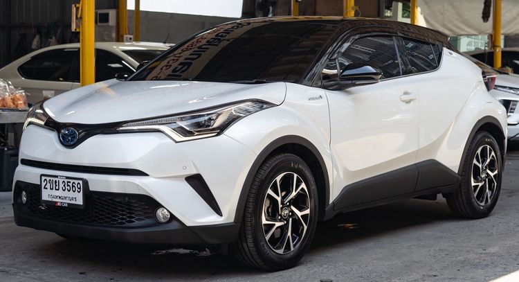 Toyota C-HR 2022 1.8 Hybrid Premium Safety Utility-car ไฮบริด ไม่ติดแก๊ส เกียร์อัตโนมัติ ขาว