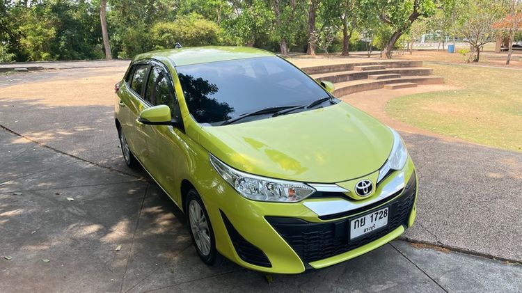 Toyota Yaris 2018 1.2 E Sedan เบนซิน ไม่ติดแก๊ส เกียร์อัตโนมัติ เขียว