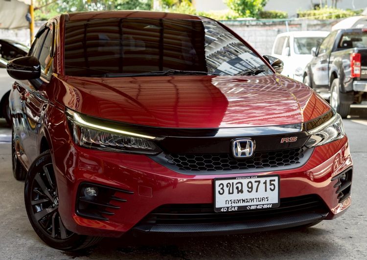 Honda City 2022 1.5 e:HEV RS Sedan ไฮบริด ไม่ติดแก๊ส เกียร์อัตโนมัติ แดง รูปที่ 3