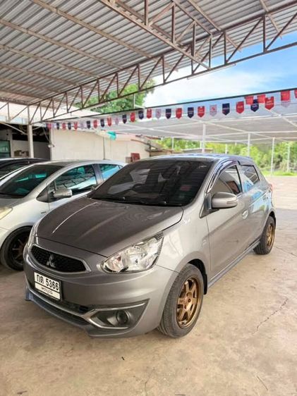 Mitsubishi Mirage 2016 1.2 GLX Sedan เบนซิน ไม่ติดแก๊ส เกียร์ธรรมดา เทา รูปที่ 2