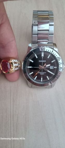 ดำ ขายนาฬิกา(CASIO)แท้มือ2สภาพสวยแถมแหวน1วง