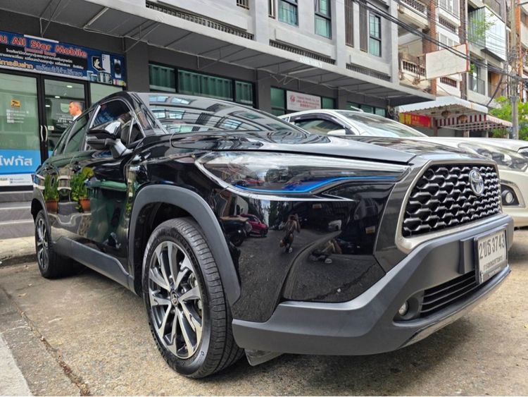 Toyota Corolla Cross 2021 1.8 HEV Premium Utility-car เบนซิน ไม่ติดแก๊ส เกียร์อัตโนมัติ ดำ รูปที่ 2