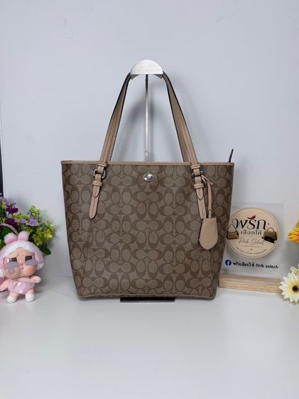 หญิง น้ำตาล ผ้าใบ Coach shopping 